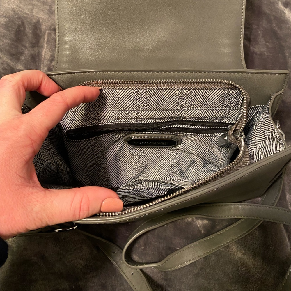 Madison West Grey Crossbody